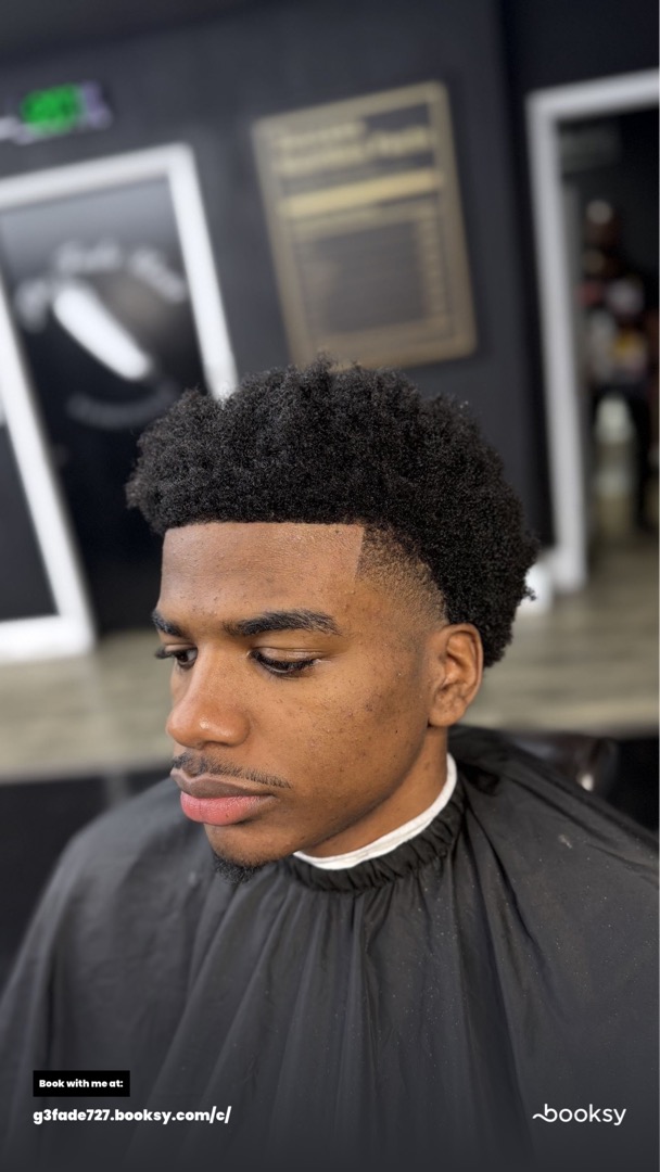 Afro taper fade by The Blend Lab